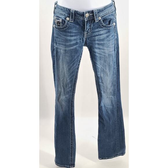 Miss Me JP6215B bootcut women's jeans Size 25 Blingy Y2K Rodeo Country Western - Picture 1 of 13